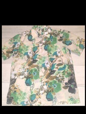 Vintage Royal Islander Hawaiian Shirt Short Sleeve Island Camp 60s Mod Mens L